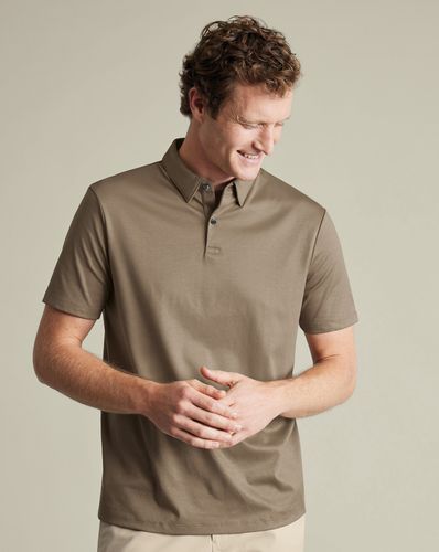 Polo Élégant En Jersey - Moka en par - Charles Tyrwhitt - Modalova