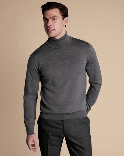 Pull À Col Roulé En Mérinos - par - Charles Tyrwhitt - Modalova