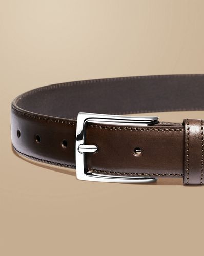 Ceinture Élégante En Cuir - Chocolat en par - Charles Tyrwhitt - Modalova