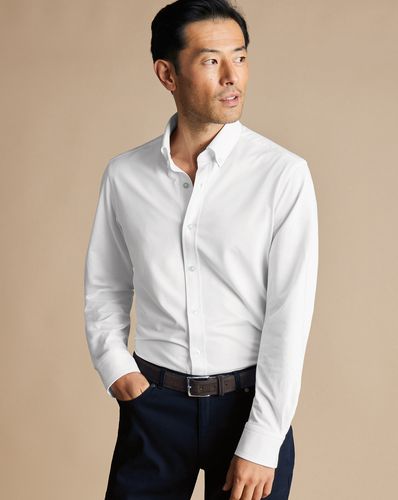 Chemise En Jersey Extensible - par - Charles Tyrwhitt - Modalova