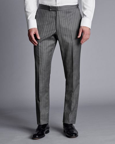 Pantalon De Cérémonie À Rayures - Gris en par - Charles Tyrwhitt - Modalova