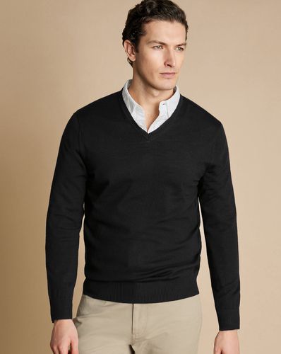 Pull À Col En V En Mérinos - par - Charles Tyrwhitt - Modalova