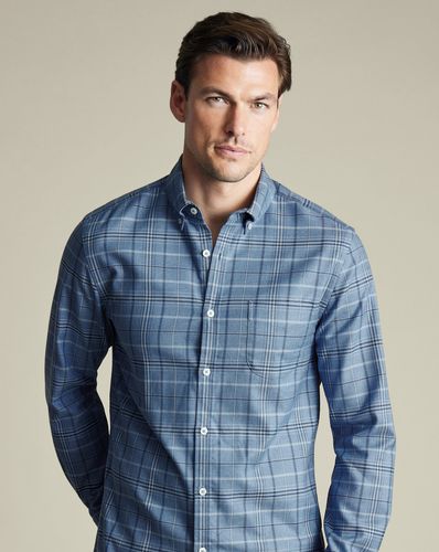 Chemise En Sergé À Carreaux Écossais Sans Repassage - par - Charles Tyrwhitt - Modalova