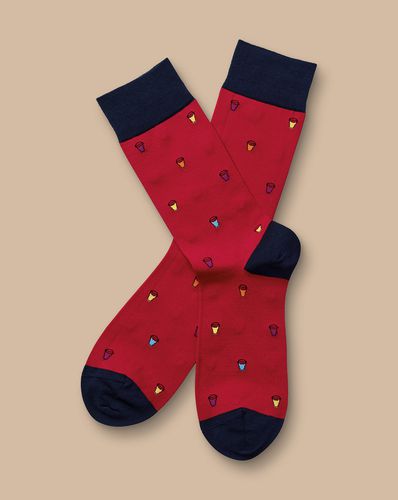 Chaussettes À Motif Tasse De Café - par - Charles Tyrwhitt - Modalova