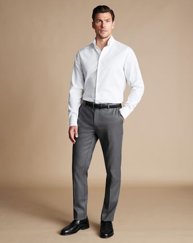 Pantalon À Texture Élégante - Gris Anthracite en par - Charles Tyrwhitt - Modalova