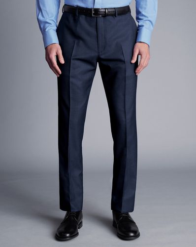 Pantalon De Costume En Fil-À-Fil Ultimate Performance - Encre par - Charles Tyrwhitt - Modalova