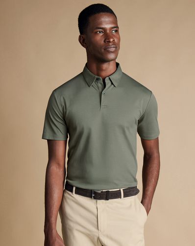 Polo Smart En Jersey - Sauge par - Charles Tyrwhitt - Modalova