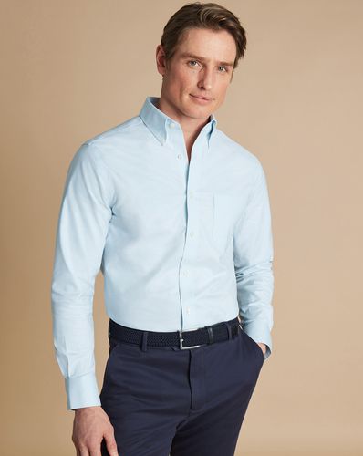 Chemise Extensible Oxford À Sans Repassage - par - Charles Tyrwhitt - Modalova