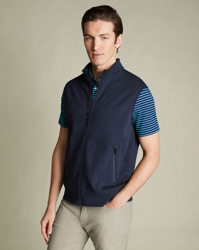 Veste Sans Manches À Col Cheminée Technique - par - Charles Tyrwhitt - Modalova
