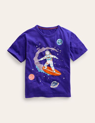 T-shirt en coton à imprimé spatial Garçon - Boden - Modalova