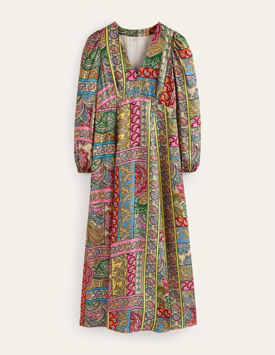 Robe longue style 40s à manches blousantes - Boden - Modalova