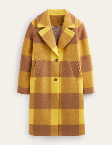 Manteau décontracté en laine à carreaux - Boden - Modalova