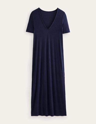 Robe T-shirt midi en jersey côtelé - Boden - Modalova