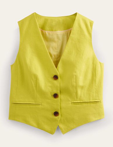 Gilet de costume en lin Femme Boden - Boden - Modalova