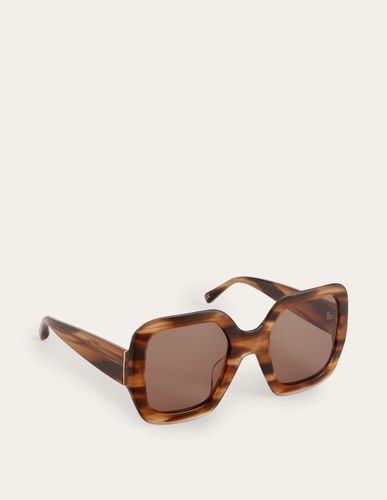 Lunettes de soleil oversize écaille de tortue - Boden - Modalova