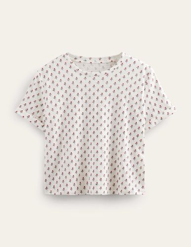 T-shirt imprimé en lin Femme Boden - Boden - Modalova