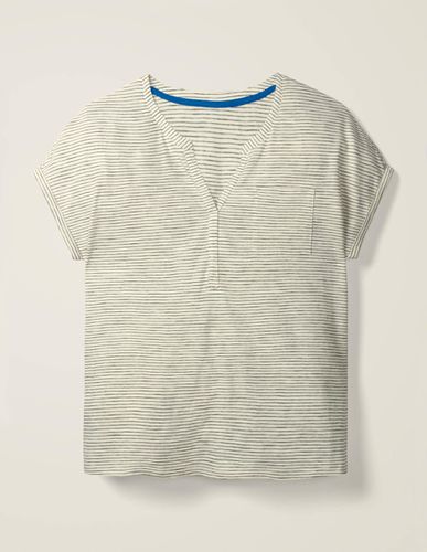 Le T-shirt en coton avec manches à revers - Boden - Modalova