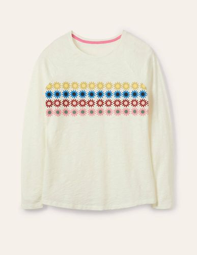 T-shirt de baseball Lorna en jersey - Boden - Modalova