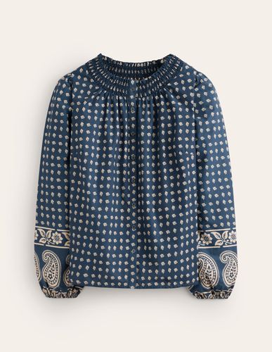 Blouse Mae en coton à smocks - Boden - Modalova