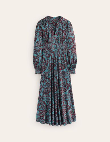 Robe midi Ivy à smocks Femme Boden - Boden - Modalova