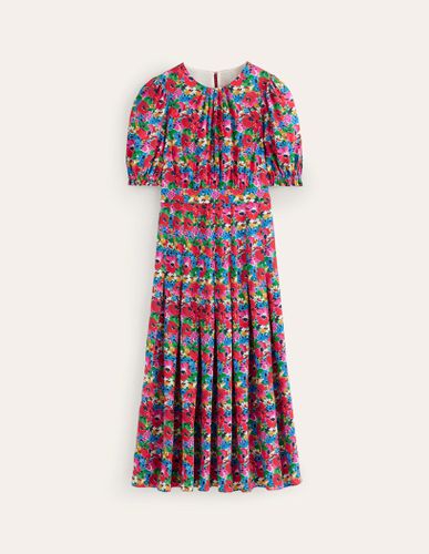 Robe midi Liv plissée Femme Boden - Boden - Modalova