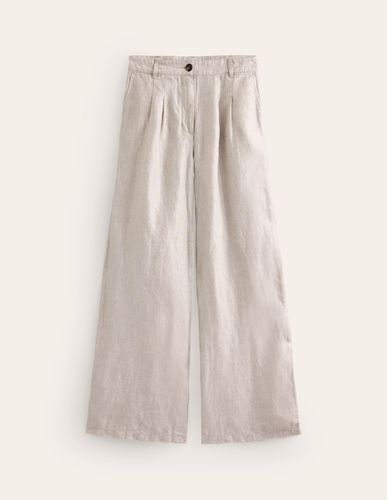 Pantalon plissé Regent en lin - Boden - Modalova