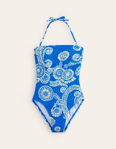 Maillot de bain bandeau Milos à smocks - Boden - Modalova