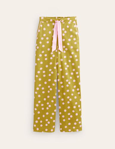 Pantalon de pyjama en satinette de coton - Boden - Modalova