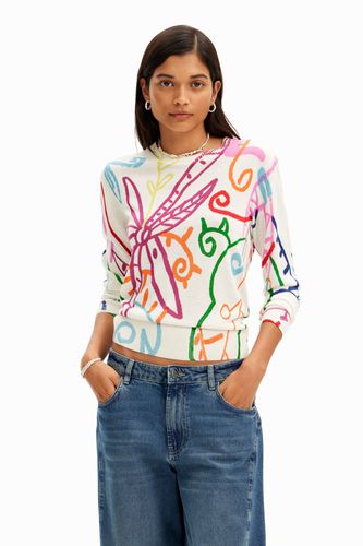 Pull léger à motifs - Desigual - Modalova