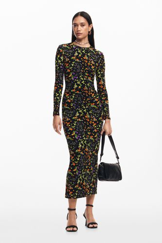 Robe slim à fleurs - Desigual - Modalova