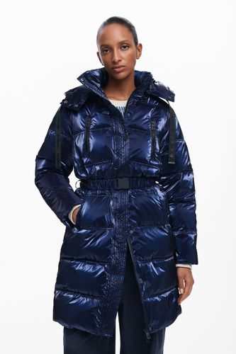 Manteau long matelassé irisé - Desigual - Modalova