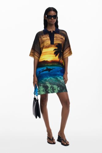 Robe en maille coucher de soleil Botter - Desigual - Modalova