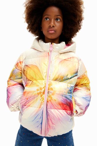 Manteau long grande capuche poches - Desigual - Modalova