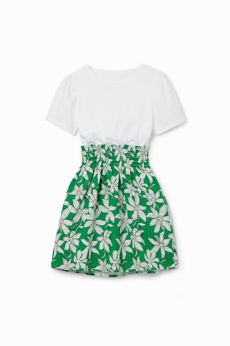 Robe combinée fleurs - Desigual - Modalova