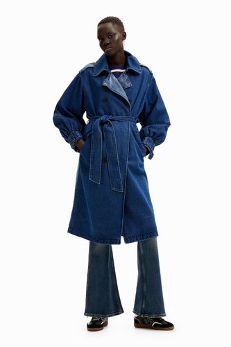 Trench oversize en denim - Desigual - Modalova