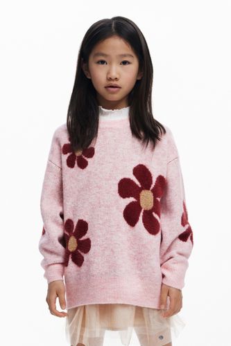Pull à grandes fleurs - Desigual - Modalova