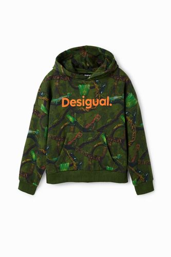 Sweat-shirt capuche camouflage - Desigual - Modalova