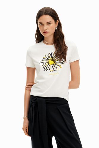 T-shirt illustration marguerite - Desigual - Modalova