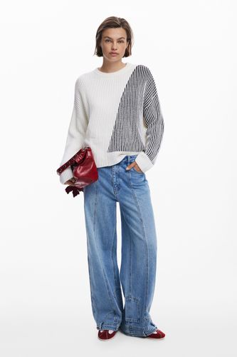 Pull à col roulé combiné - Desigual - Modalova