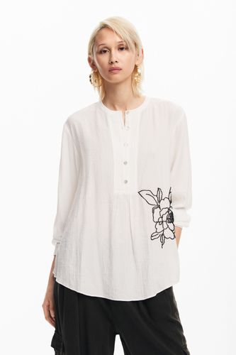 Blouse à fleur brodée - Desigual - Modalova