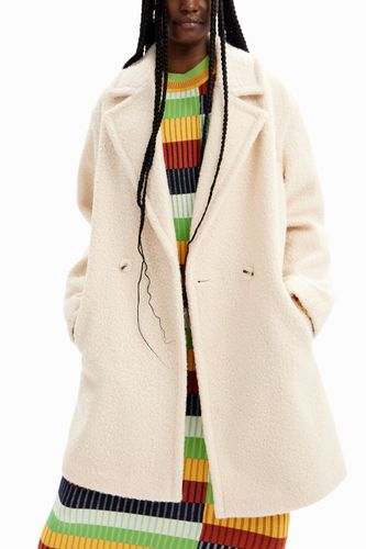 Manteau croisé bouclé - Desigual - Modalova