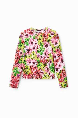 T-shirt fleurie multicolore - Desigual - Modalova