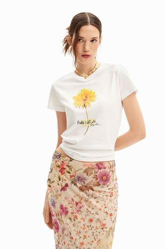 T-shirt à manches courtes avec fleur - Desigual - Modalova