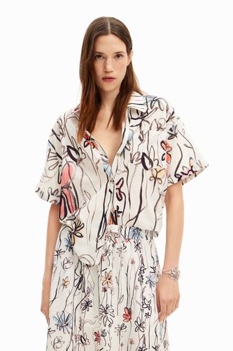 Chemise à fleurs illustrées - Desigual - Modalova