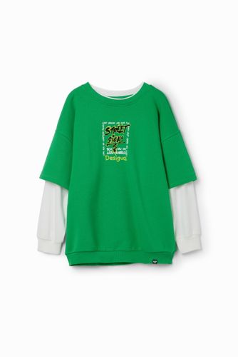 T-shirt double graffiti - Desigual - Modalova