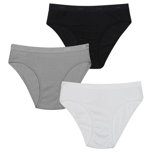 Lot de 3 culottes fille en coton stretch à pois Les Pockets Dim en