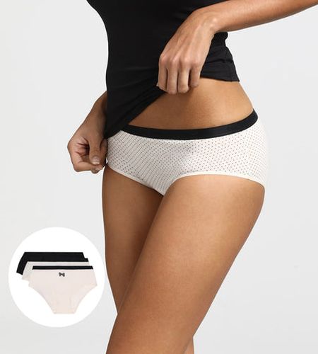 Lot de 3 boxers nœud en coton Les Pockets - DIM - Modalova