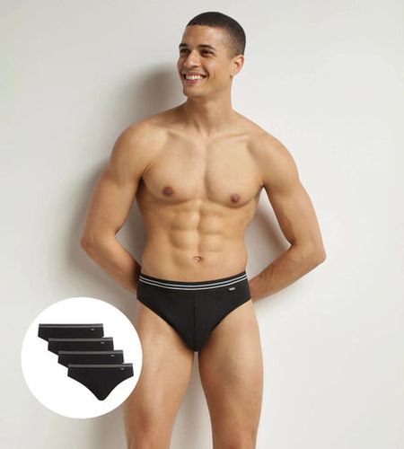 Lot de 4 slips en coton stretch Eco - DIM - Modalova