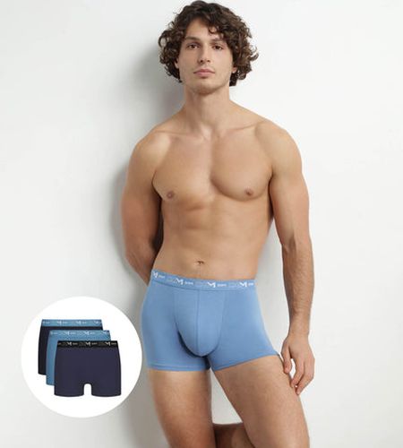 Lot de 3 boxers Riviera Denim Noir Coton Stretch - DIM - Modalova