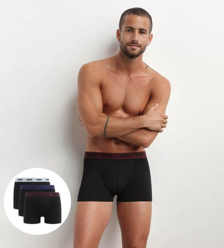 Lot de 3 boxers ceinture colorée Raisin Mix &and Colors - Masculin - Taille 2 - DIM - Modalova